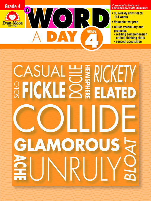 Cover image for A Word a Day, Grade 4